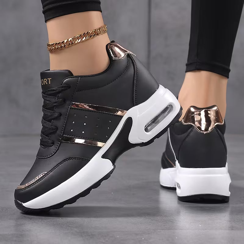 🔥Zapatilla Negra Luxury Sport👟El toque de lujo que tus pasos merecen✨