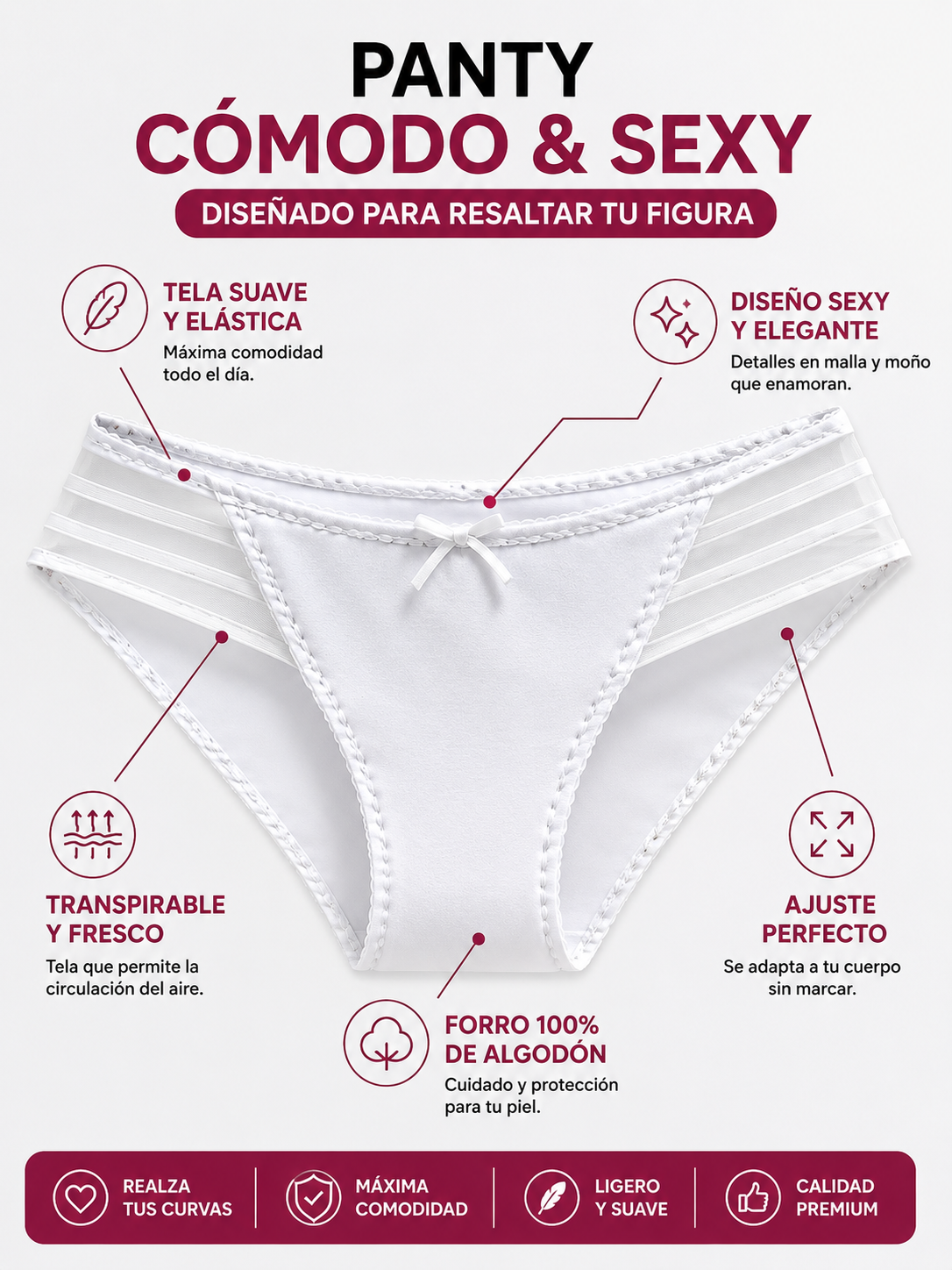 💖Pantys CurveLux✨Abraza tus curvas con comodidad, estilo y confianza👑