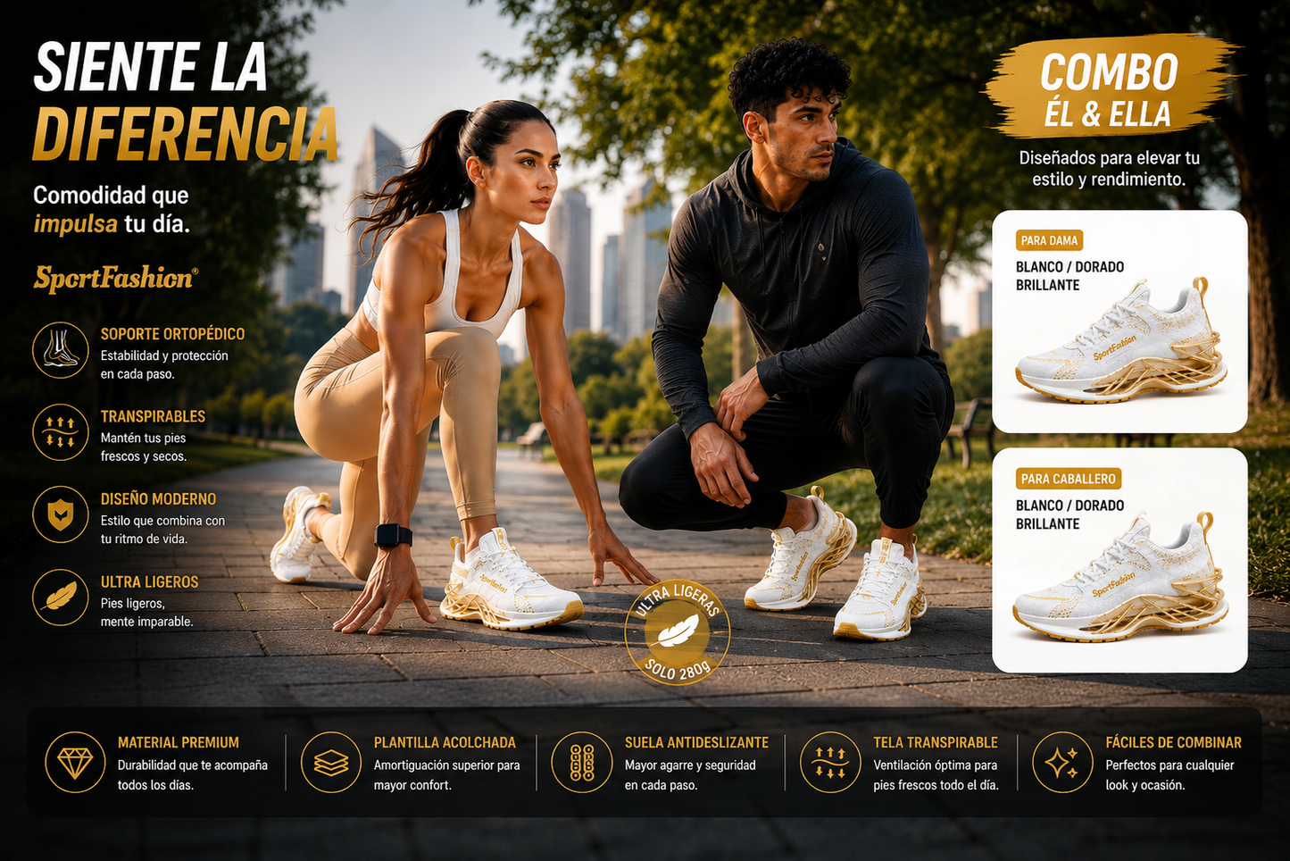 ✨Tenis SportFashion- para EL y para ELLA🔥🏃♀️ 🏃♂️