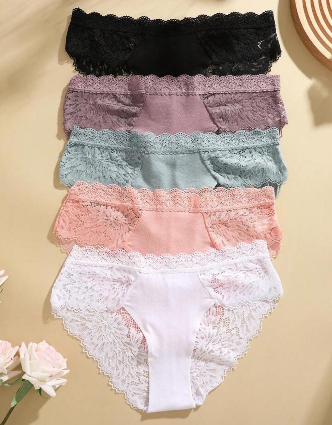 🔥Cacheteros en Encaje charlote💝Seducción, Comodidad y Estilo en un Solo Diseño 🌸