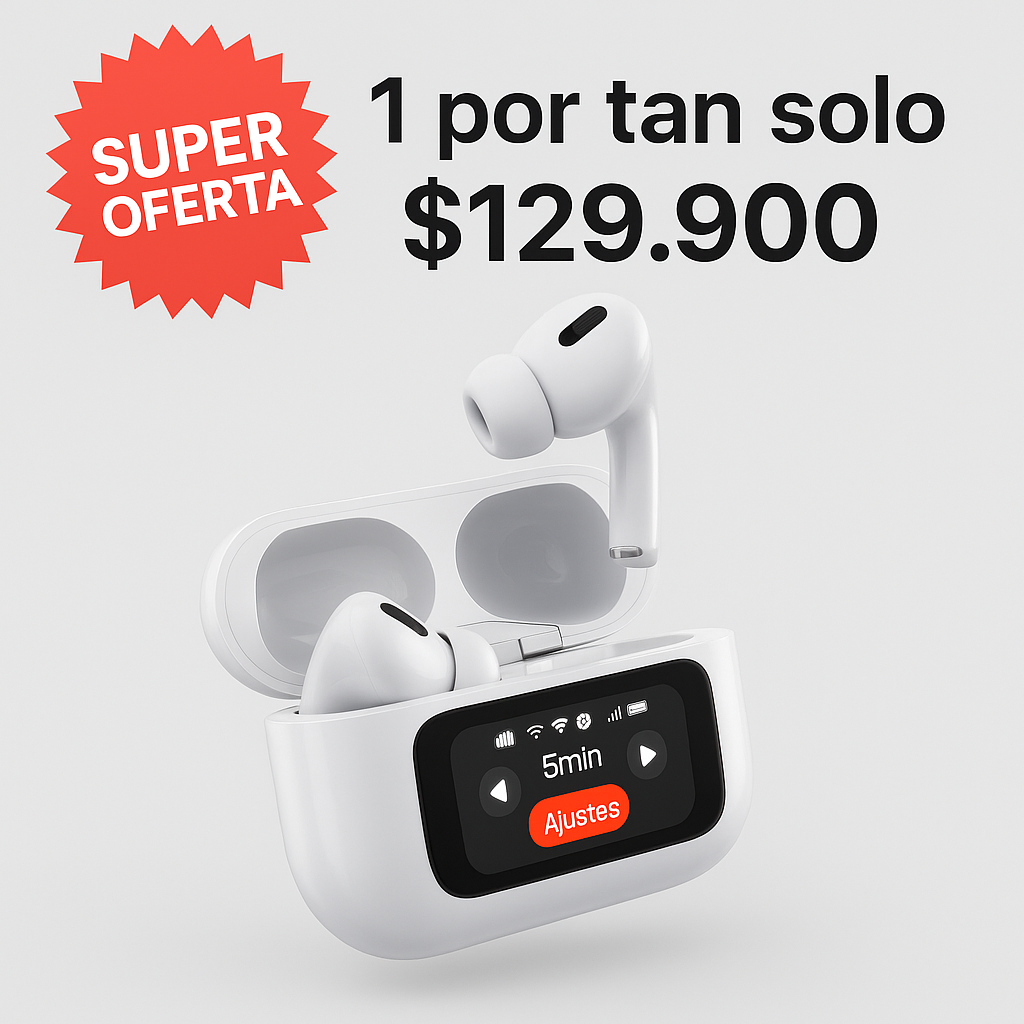 audífonos inalámbricos bluetooth a9pro con pantalla táctil✨ Tecnología que se escucha, comodidad que se siente 🛋️🔊