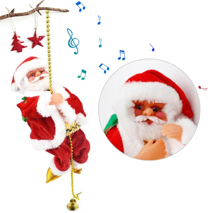 Santa clous escalador🎅 lleva la alegría navideña a nuevos niveles🎄