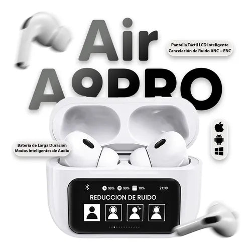 audífonos inalámbricos bluetooth a9pro con pantalla táctil✨ Tecnología que se escucha, comodidad que se siente 🛋️🔊