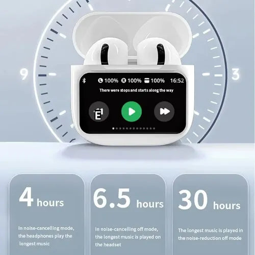 audífonos inalámbricos bluetooth a9pro con pantalla táctil✨ Tecnología que se escucha, comodidad que se siente 🛋️🔊