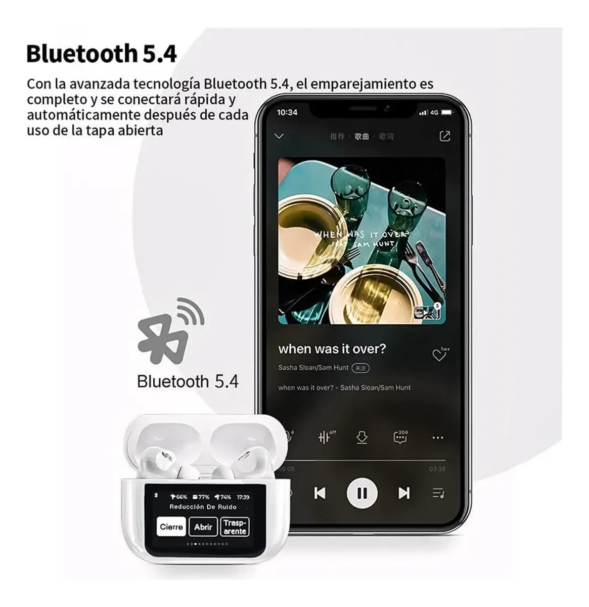 audífonos inalámbricos bluetooth a9pro con pantalla táctil✨ Tecnología que se escucha, comodidad que se siente 🛋️🔊