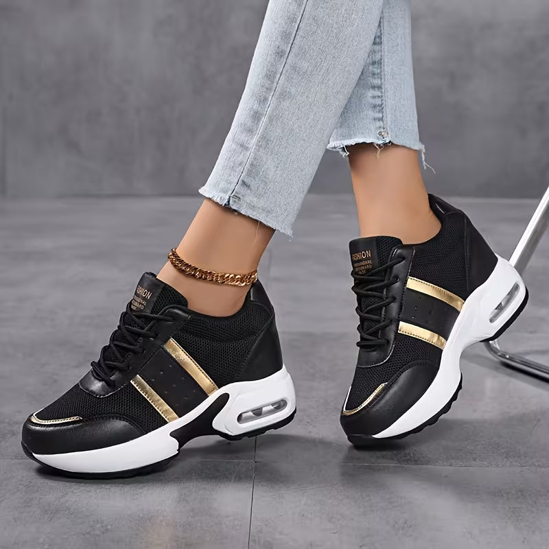 🔥Zapatilla Negra Luxury Sport👟El toque de lujo que tus pasos merecen✨