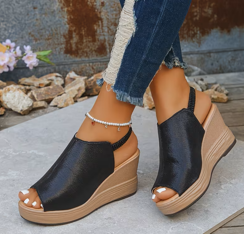 ⚡Sandalias Plataforma Confort Elegance🤍Altura perfecta, confort absoluto ✨