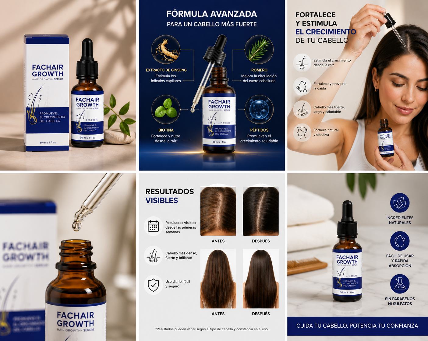 🔥Serum de crecimiento capilar🔥FACHAIR GROWTH🔥
