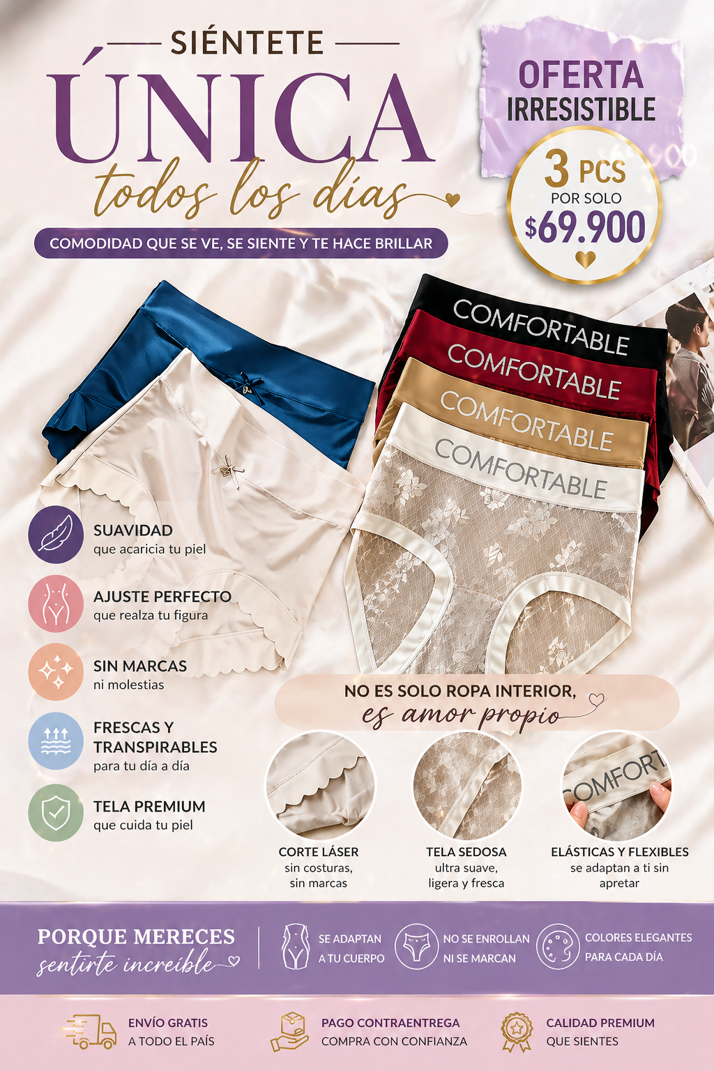 Cacheteros Comfortable Wear💫Comodidad real  estilo natural ✨