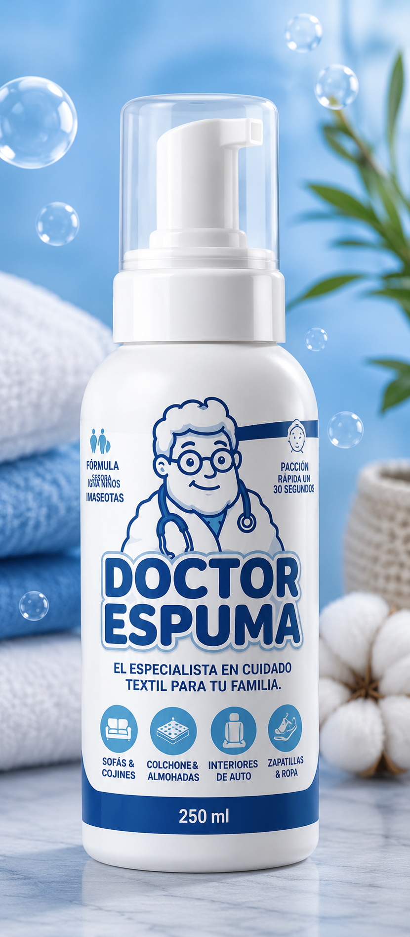 Doctor espuma🫧El especialista en manchas difíciles✨Limpieza profunda en segundos