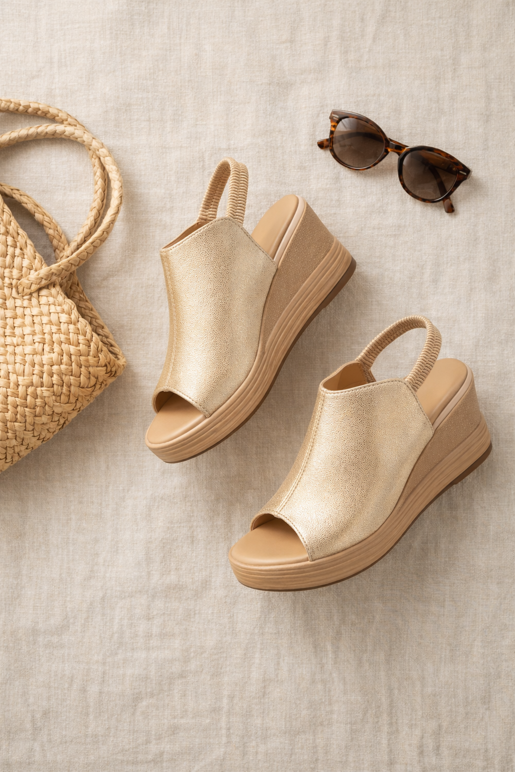 ⚡Sandalias Plataforma Confort Elegance🤍Altura perfecta, confort absoluto ✨