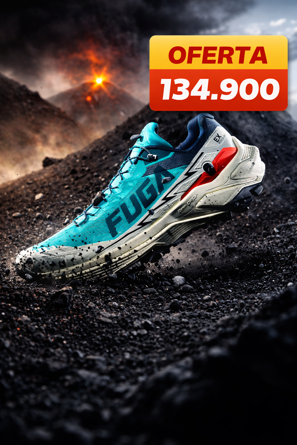 👟Tenis Fuga TrailPro🔥Pisa firme. No te frenas ⚡