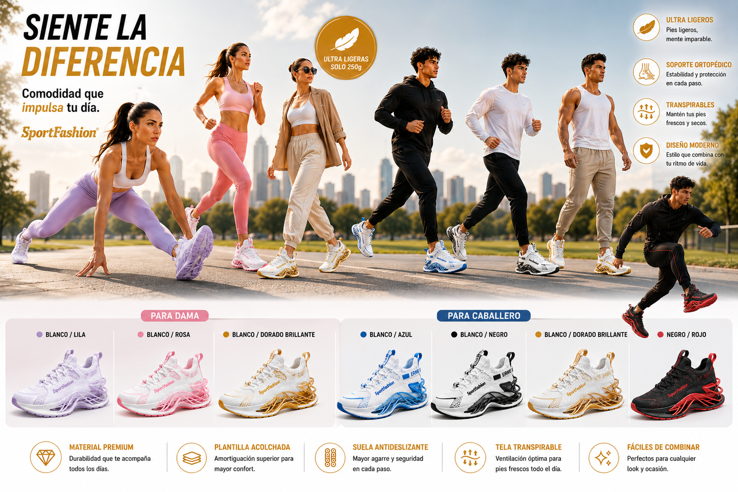 ✨Tenis SportFashion- para EL y para ELLA🔥🏃‍♀️ 🏃‍♂️