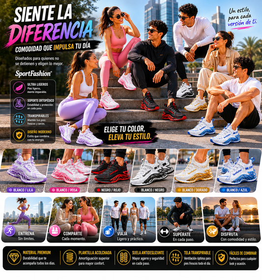 ✨Tenis SportFashion- para EL y para ELLA🔥🏃‍♀️ 🏃‍♂️