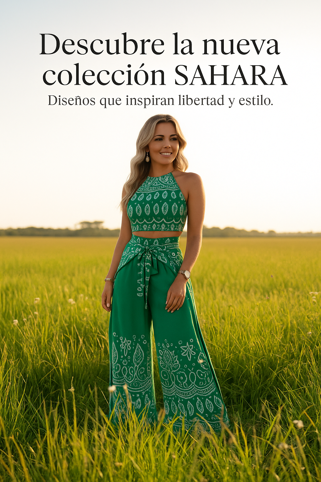 🌴 Conjunto de 2 Piezas “Sahara” – Elegancia y Frescura en un Solo Look✨