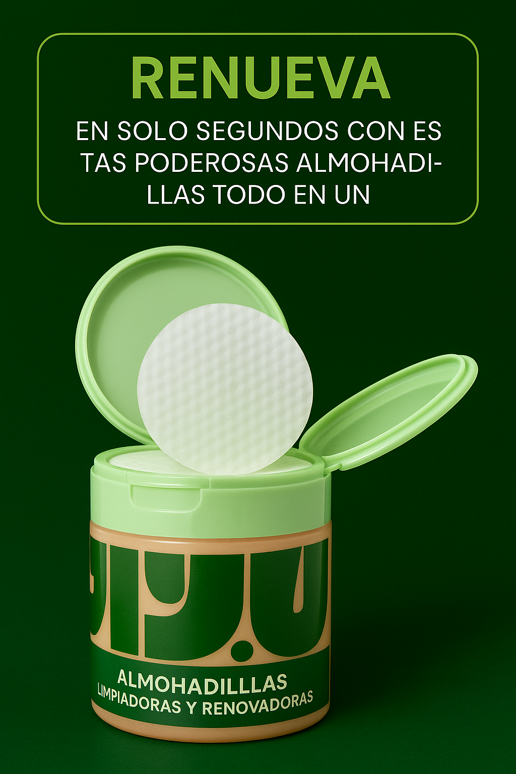 🌿Almohadillas Limpiadoras y Renovadoras de la Piel 💚 Una piel limpia, fresca y luminosa en solo segundos✨