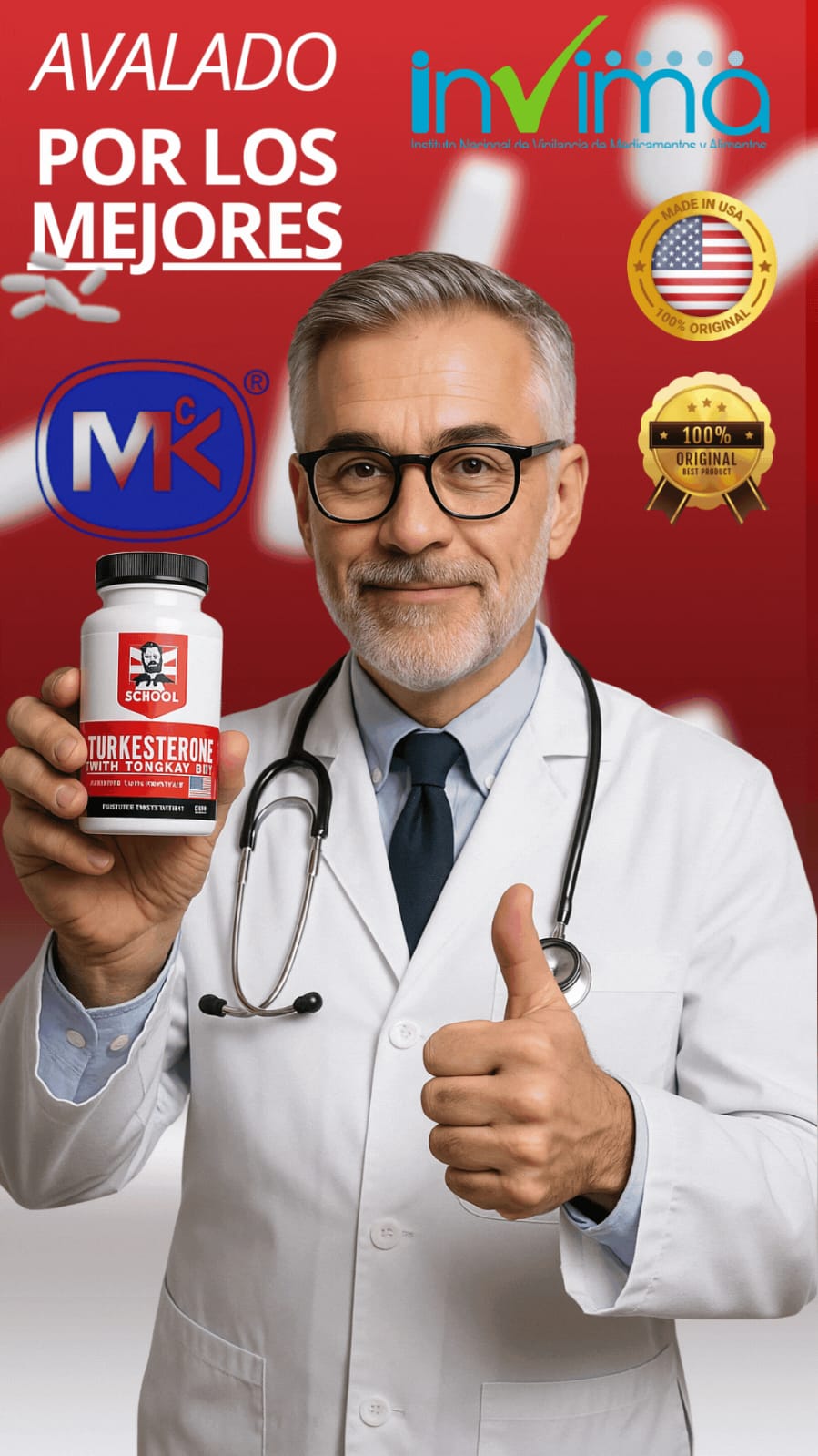 🦬Old School Labs Turkesterona Con Tongkat Ali Para Fuerza y Rendimiento 🦬- 120 Cápsulas