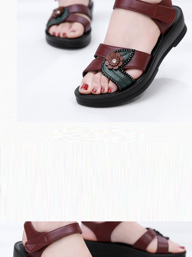 🌸 Sandalias Ortopédicas Mujer con Diseño Artesanal y Detalles Florales 🌸