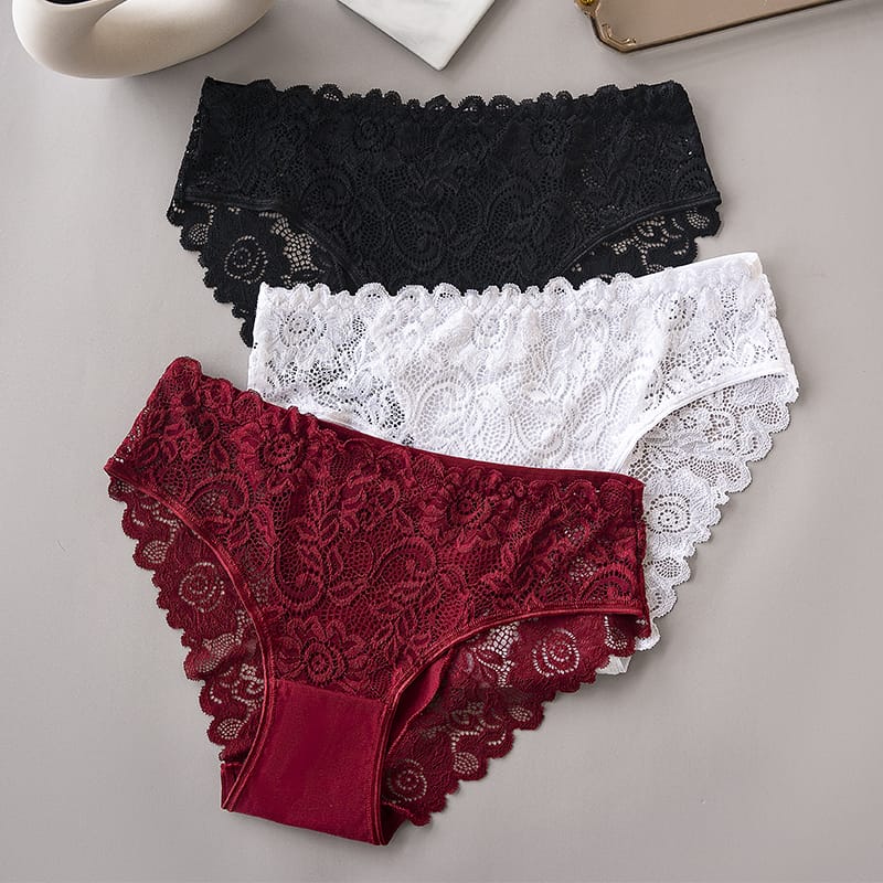 🔥Cacheteros en Encaje charlote💝Seducción, Comodidad y Estilo en un Solo Diseño 🌸