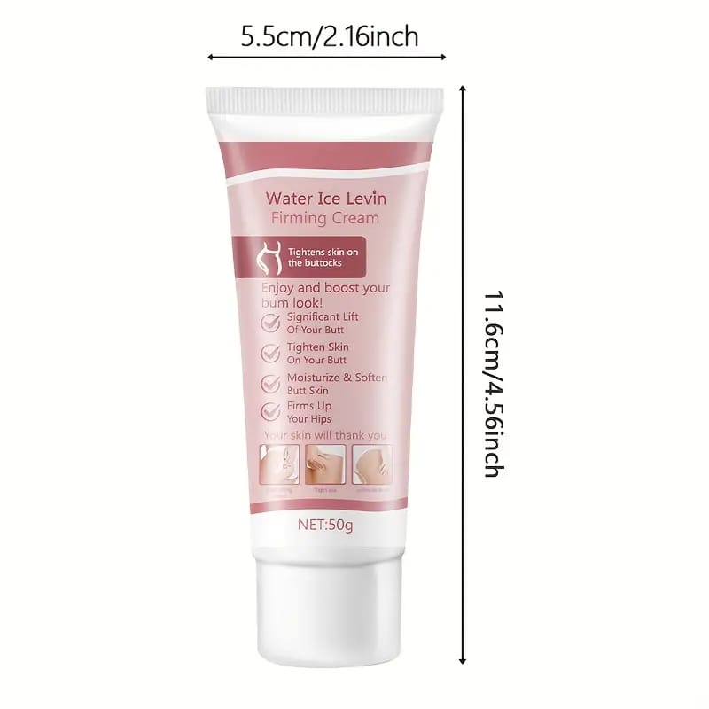 🌸Crema Reafirmante de Glúteos Water Ice Levin👉Firmeza visible, belleza natural💧💖