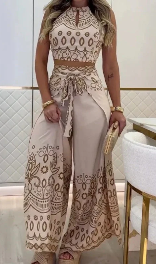 🌴 Conjunto de 2 Piezas “Sahara” – Elegancia y Frescura en un Solo Look✨