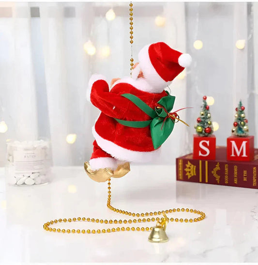 Santa clous escalador🎅 lleva la alegría navideña a nuevos niveles🎄